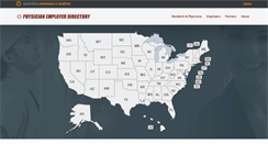 Desktop Screenshot of physicianemployerdirectory.com